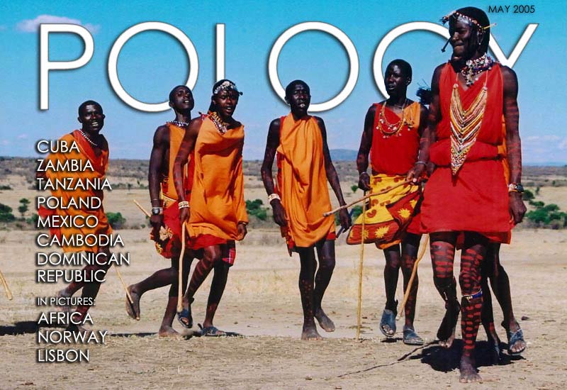 The cover of Pology Magazine -  A magazine about travel and world culture.  Pology features travel photography and travel writing.