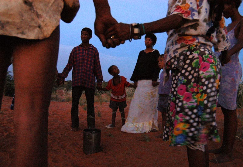 Travel Photo Essay: Cell Phone-Wielding Shamans Call Rain in South African 
                          Desert